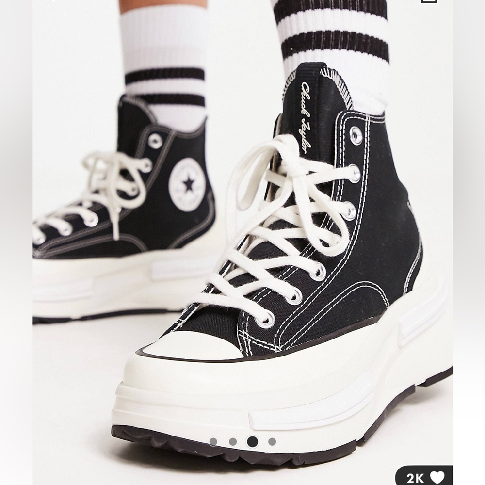 Converse Run Star Legacy CX Hi sneakers in black. Size 9